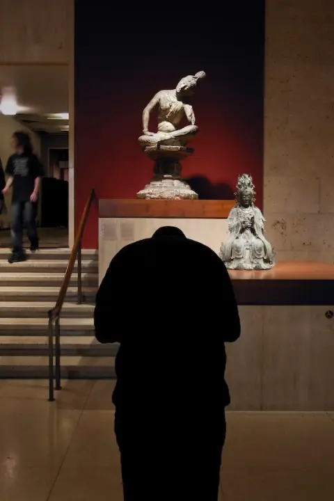 'Bowing to Every Buddha [Art Institute of Chicago - 1930.84a]', C-print, 45x28 inches, 2008