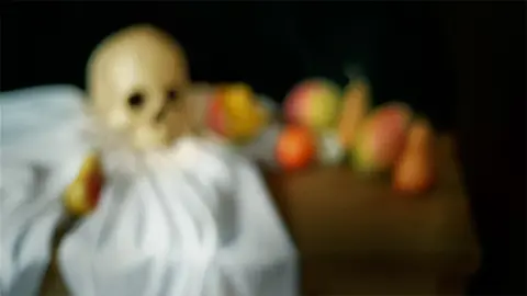 'The Emptiness (Still Life with Skull, after Cezanne)' - video still, 2015