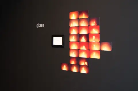 'glare' - installation view, PAVED Arts, 2006
