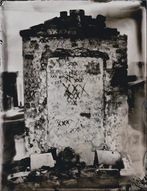 The Crypt of Marie Laveau, as Tintype, New Orleans, 2014 (2014) — work by Lee Henderson