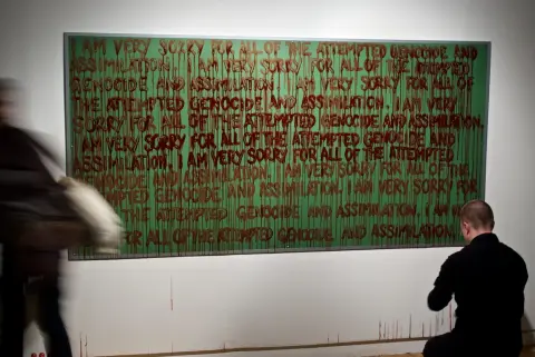 'Lines' - performed at A Space Gallery, Toronto, May 2009 (post-performance)