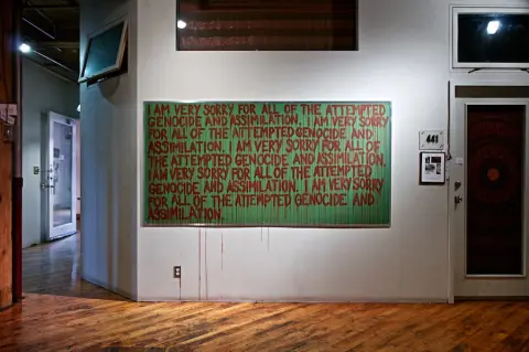 'Lines' - performed at VTape through the Aboriginal Curatorial Collective, Toronto, 2011