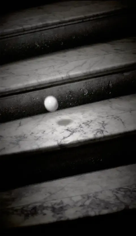 [marbre] nu descendant un escalier [marbre] - (after Duchamp) (2013) — work by Lee Henderson