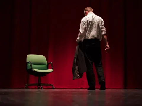 "Myoclonic Twitch" - rehearsal documentation, Curtain Razors Theatre, 2019