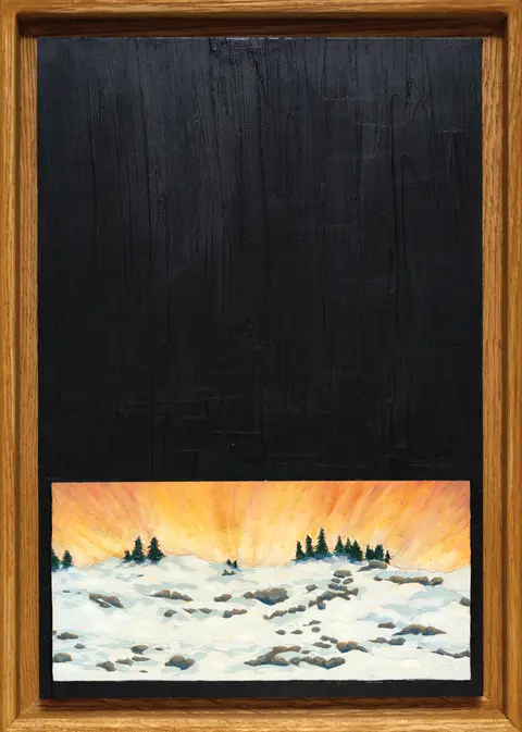 "Like another great metropolis named Manhattan, Montreal is on an island" No.1 - oil on panel, 8.5x12", 2025