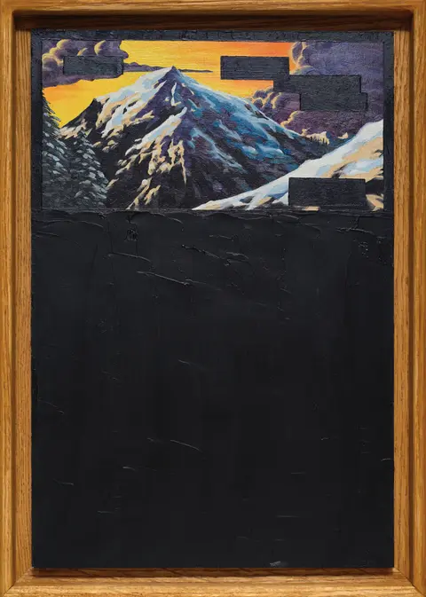 "Morning in the Yukon, Mt. Logan (200 klicks from the nearest settlement)" No.1 - oil on panel, 8.5x12", 2026