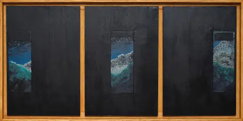 "We crossed the Canadian border sometime last night" No.1 - oil on panel, 24.5x12", 2026