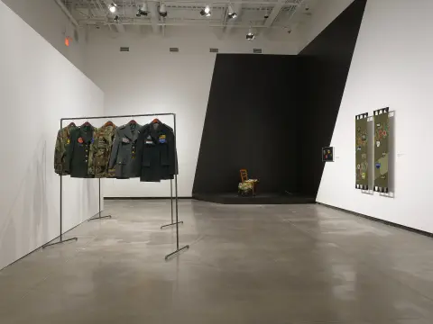 "An Abridged Sonic History of Global Conflict" - installation view, Judith and Norman Alix Art Gallery